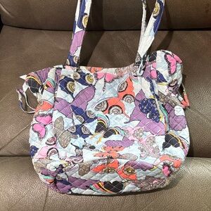 Vera Bradley blue butterfly Glenna satchel bag